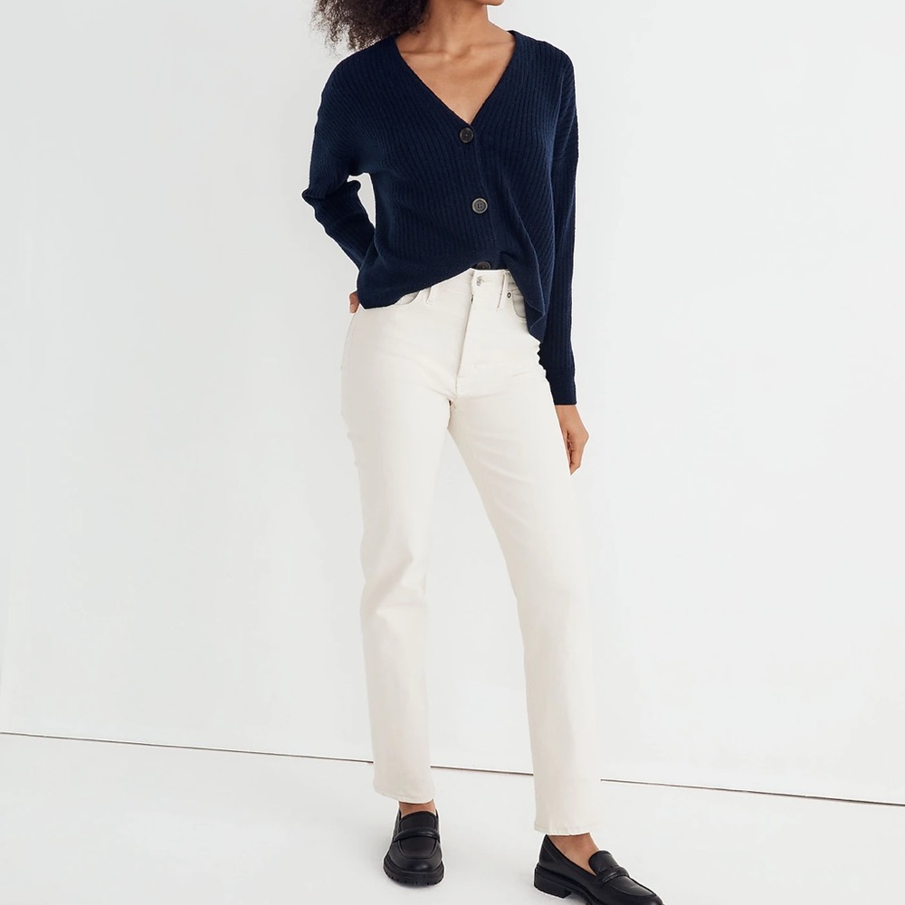 NWT Madewell The Perfect Vintage Straight Jean in Vintage Canvas Wash